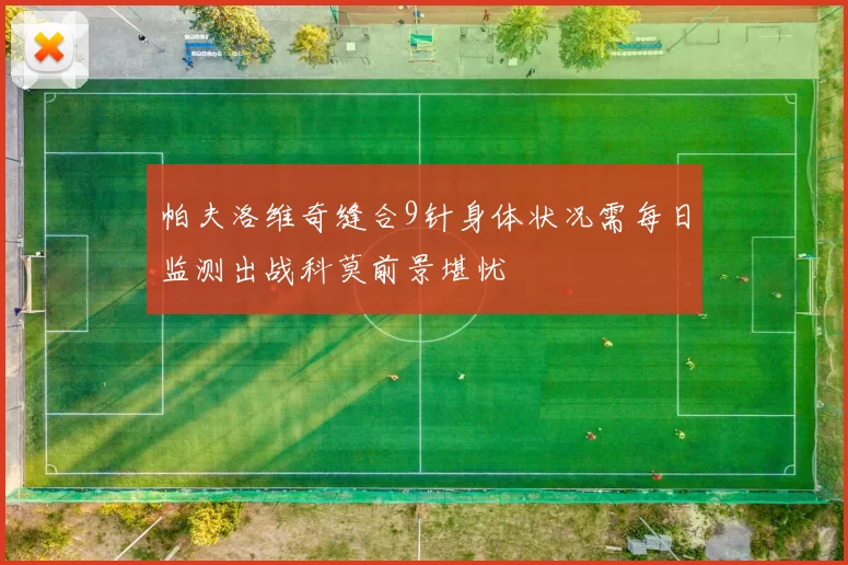 帕夫洛维奇缝合9针身体状况需每日监测出战科莫前景堪忧